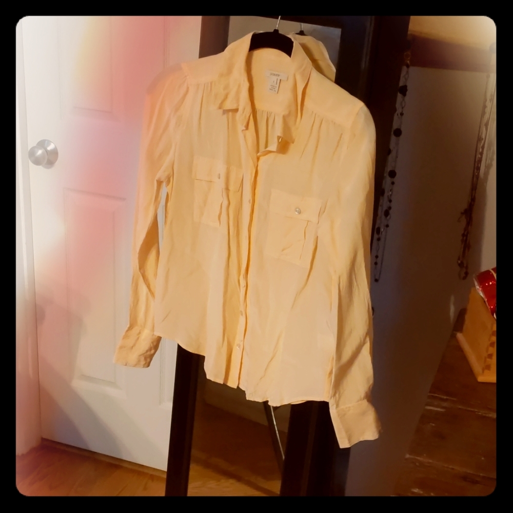 Button down long sleeve blouse